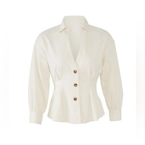 Free people peplum shirt jacket